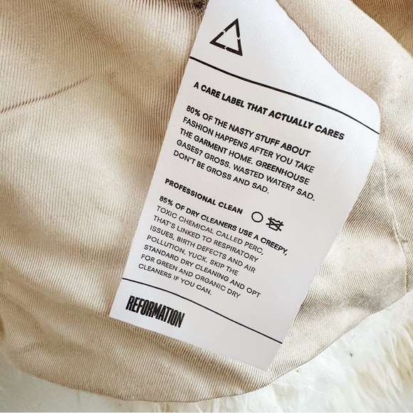 Reformation Teddy Faux Fur Jacket / White Fuzzy Coat - Picture 8 of 10